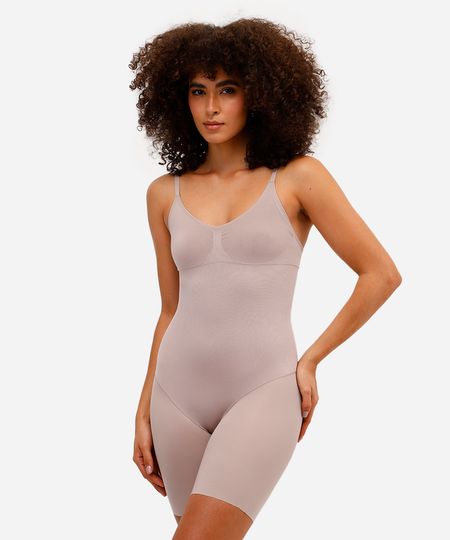 body modelador feminino delrio bege M