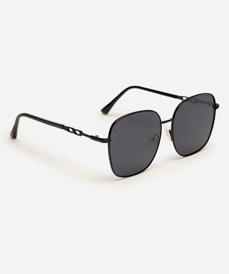 óculos de sol quadrado triton preto UNICO