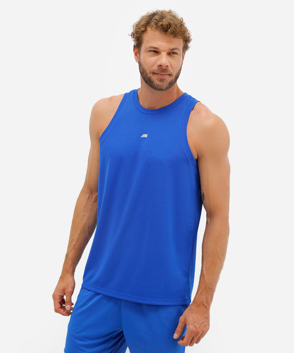 regata basquete masculina esportiva ace azul