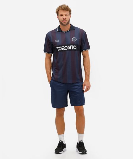 bermuda masculina esportiva ace texturizada azul M