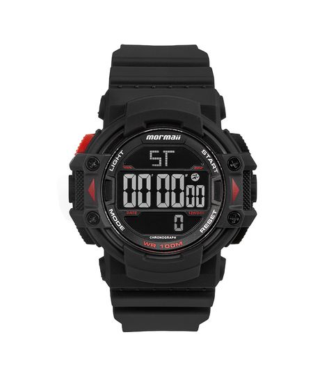 relógio masculino mormaii mo2302008p digital preto UNICO relógio masculino mormaii mo2302008p digital preto UNICO
