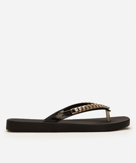 chinelo feminino corrente zaxy preto 37 chinelo feminino corrente zaxy preto 37