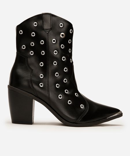 bota feminina ilhós vizzano preta 39