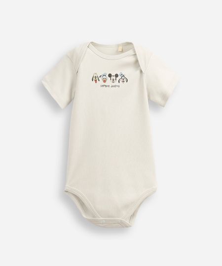 body infantil de algodão manga curta amigos do planeta verde 3-6 body infantil de algodão manga curta amigos do planeta verde 3-6