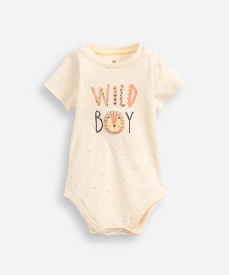 body infantil botonê animais bege 3-6 body infantil botonê animais bege 3-6