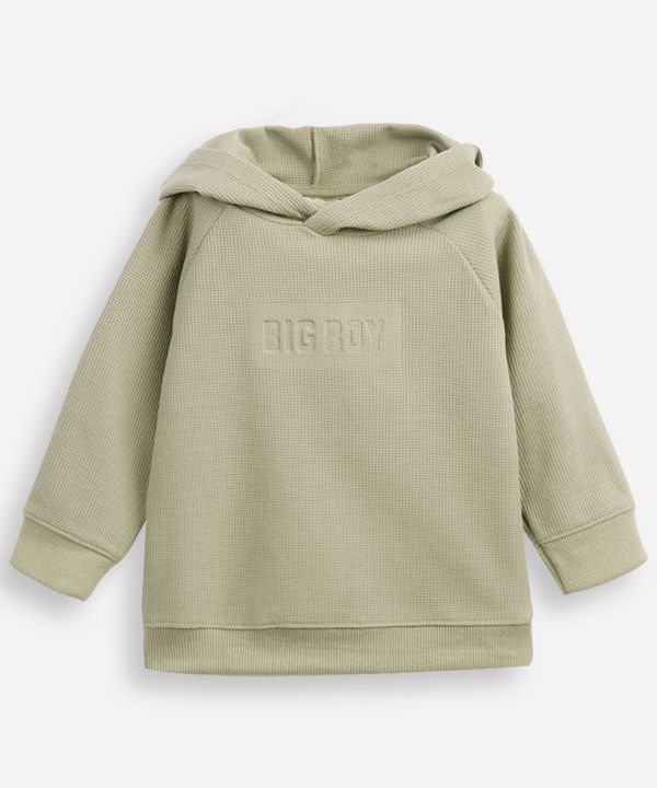 blusa de moletom infantil texturizado big boy verde 4
