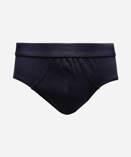 cueca slip masculina de algodão mash azul P