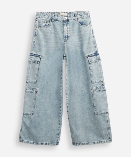 calça jeans juvenil skater - jeans claro 10 calça jeans juvenil skater - jeans claro 10