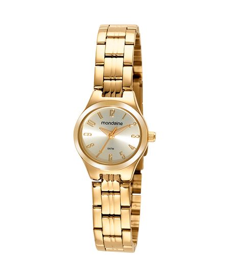 kit relógio feminino analógico mondaine 32369lpmvde1kf dourado UNICO