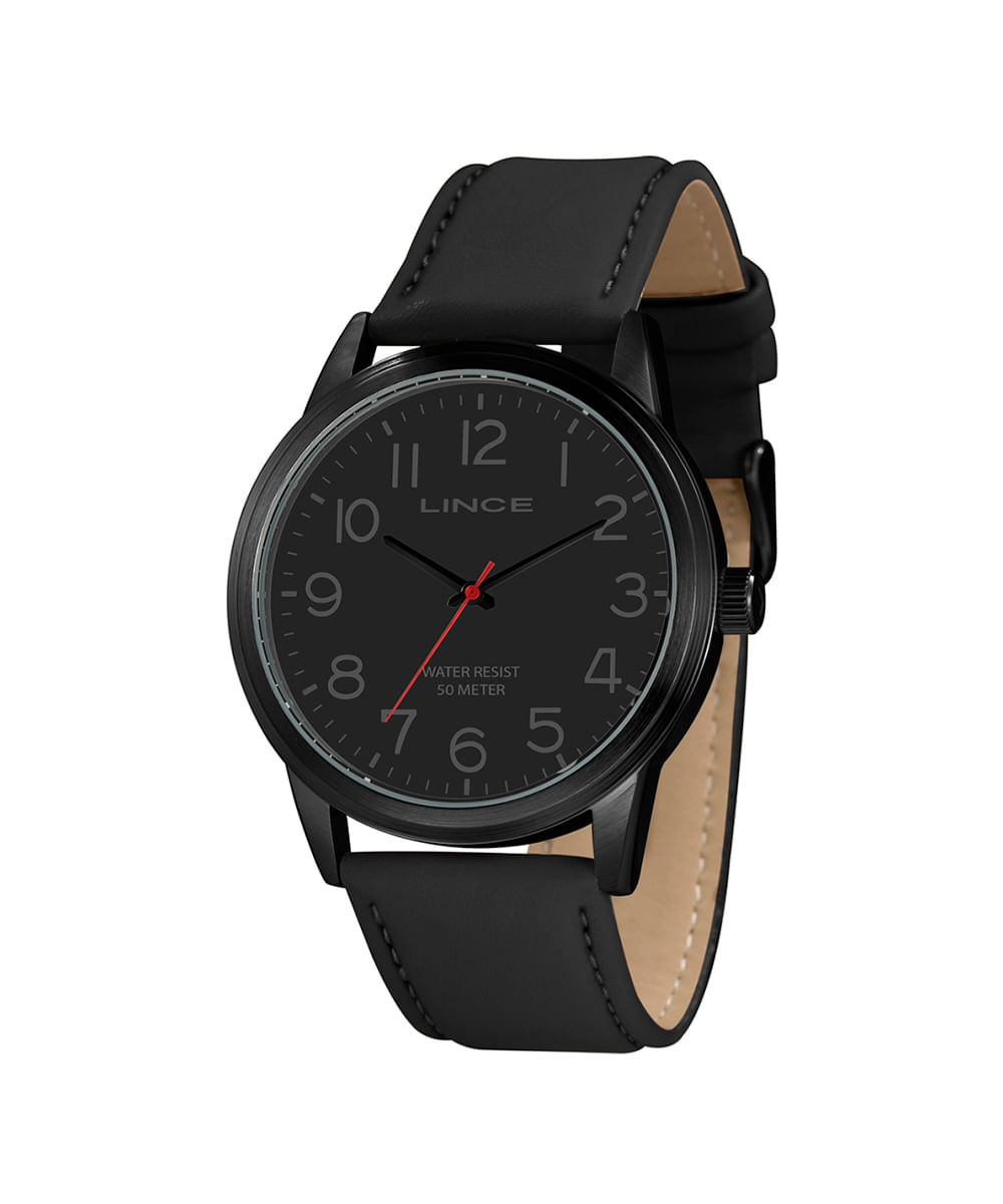 relógio masculino analógico lince mrch189l46 p2px preto