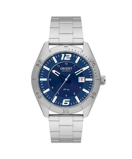 relógio masculino analógico calendário orient mbss1497 d2sx prateado UNICO relógio masculino analógico calendário orient mbss1497 d2sx prateado UNICO