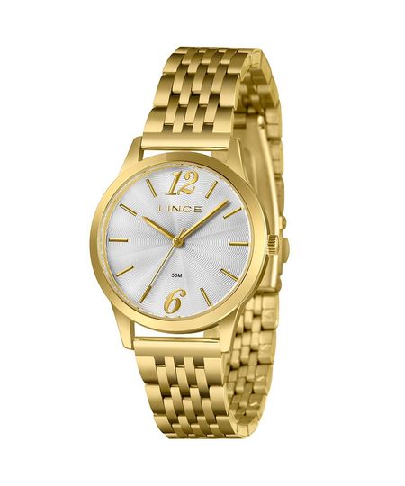kit relógio feminino analógico lince lrgm035l36 s2kx pj dourado UNICO