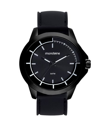 kit relógio masculino analógico mondaine 99685gpmvpi1kc preto UNICO