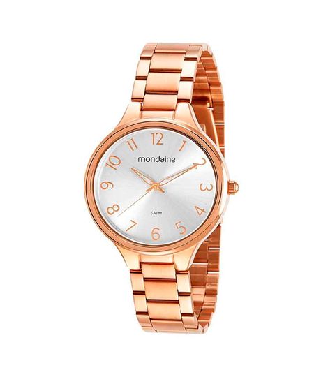 kit relógio feminino analógico mondaine  32418lpmvre3kd rosa - rosê UNICO