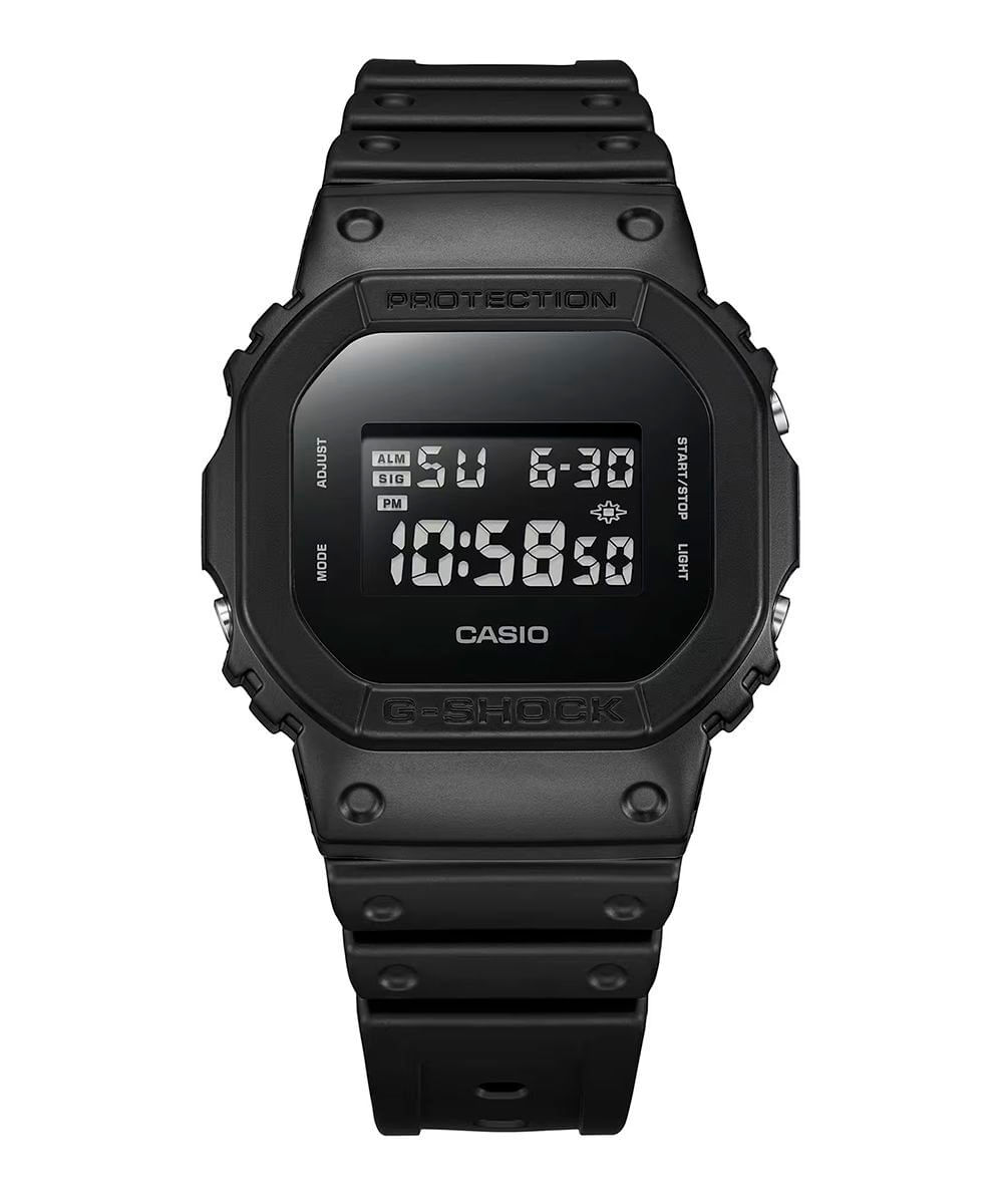 relógio masculino digital casio dw 5600ubb 1dr preto