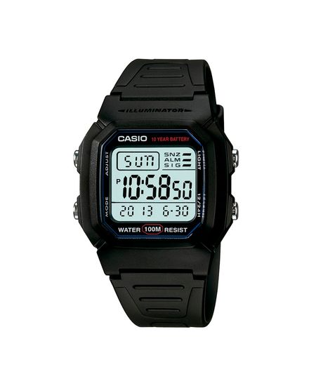 relógio masculino digital casio w 800h 1avdf azul UNICO