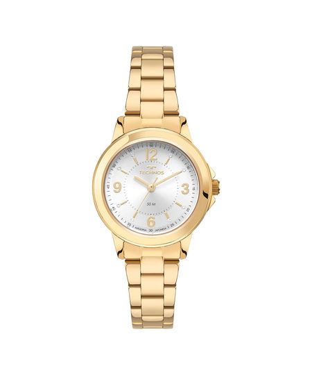 kit relógio feminino analógico technos 2036nbd k1k dourado UNICO