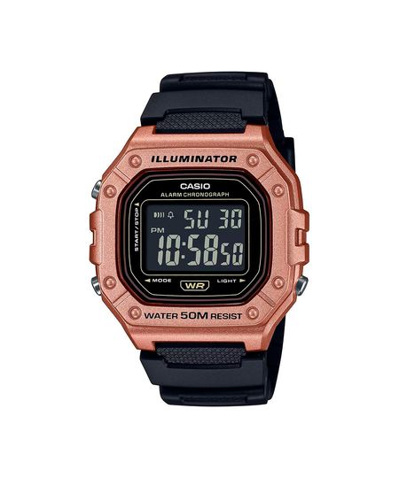 relógio feminino digital casio w 218hm 5bvdf rosa UNICO