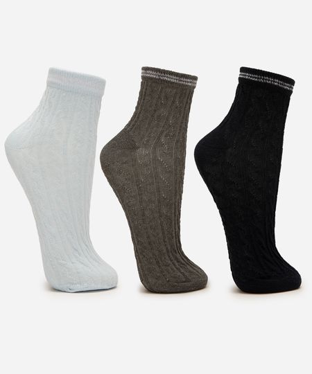 kit de 3 meias cano baixo texturizada lurex 34-39 colorido 34-39 kit de 3 meias cano baixo texturizada lurex 34-39 colorido 34-39