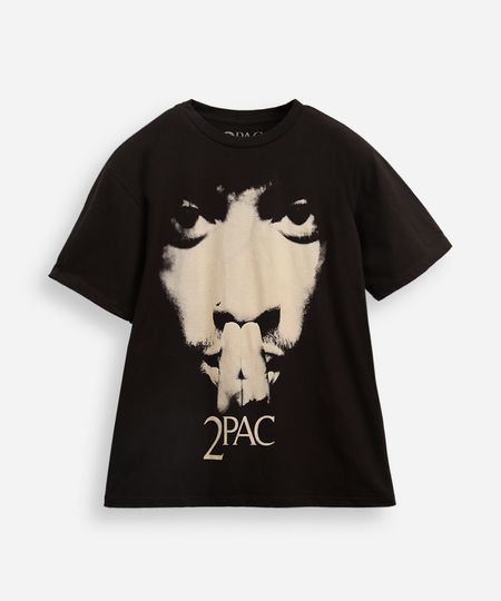 camiseta juvenil tupac preta 14