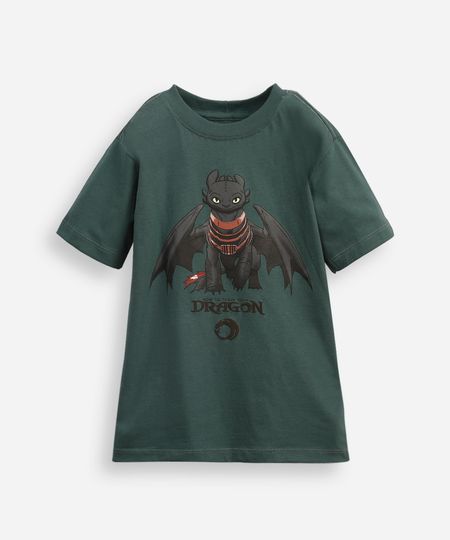 camiseta infantil como treinar seu dragão banguela verde 4
