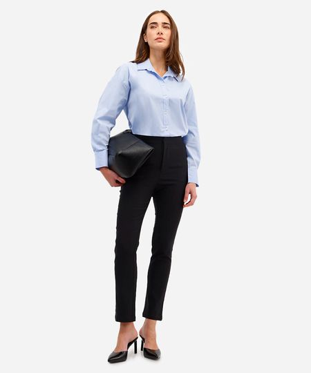 calça skinny feminina cós elástico preta 46 calça skinny feminina cós elástico preta 46