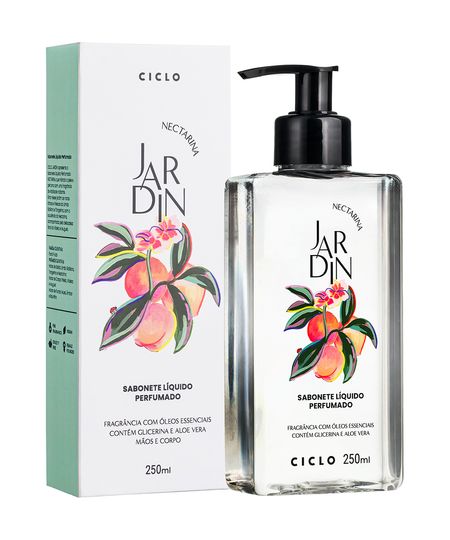 sabonete líquido jardin nectarina 250ml 250 ML sabonete líquido jardin nectarina 250ml 250 ML