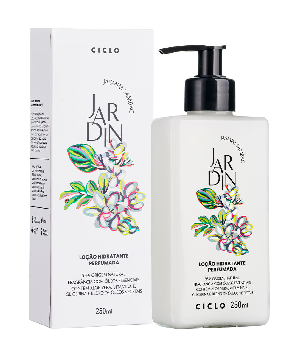 loção hidratante jardin jasmim sambac 250ml loção hidratante jardin jasmim sambac 250ml