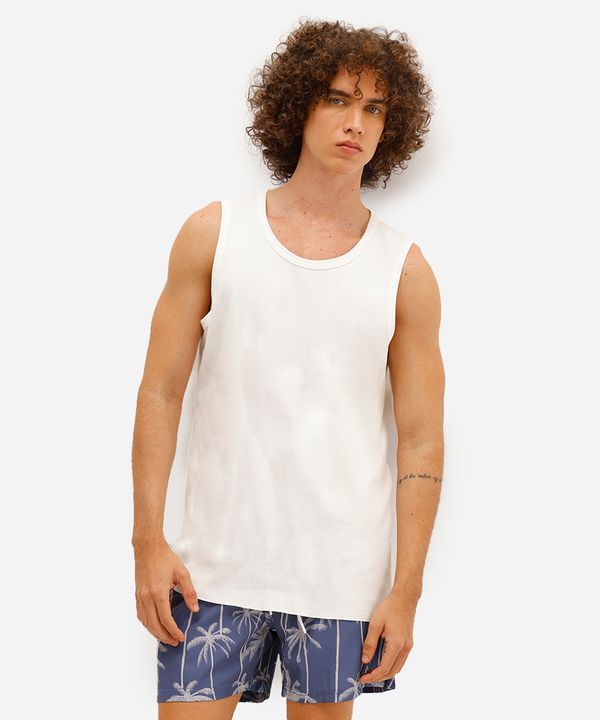 short masculino estampado cós elástico azul G