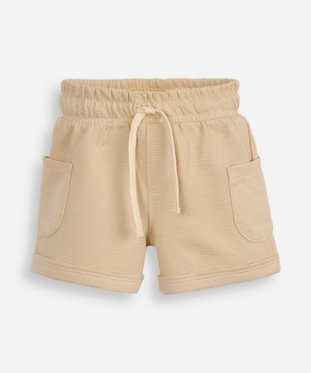 bermuda infantil gorgurão bege 1 bermuda infantil gorgurão bege 1