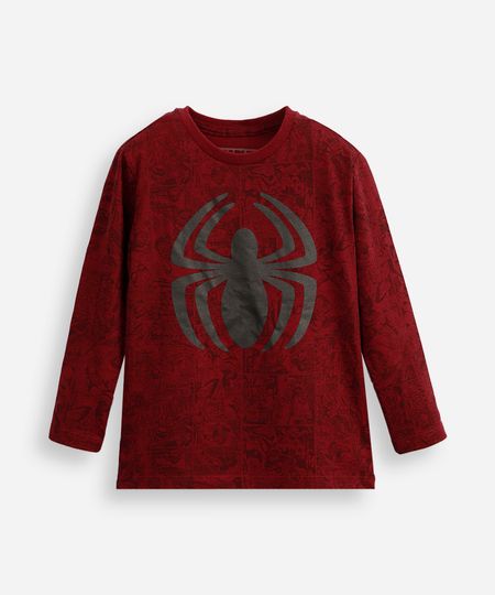 camiseta infantil manga longa homem aranha vermelha 10 camiseta infantil manga longa homem aranha vermelha 10