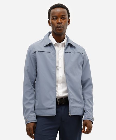 jaqueta de nylon leve - azul M jaqueta de nylon leve - azul M