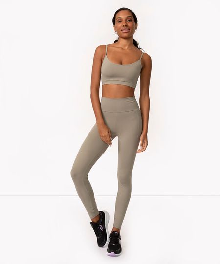 calça legging esportiva ace com bolso verde P