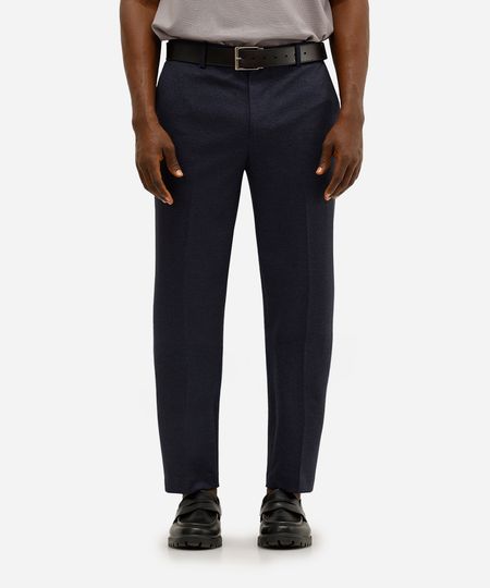 calça slim masculina de alfaiataria azul 40 calça slim masculina de alfaiataria azul 40