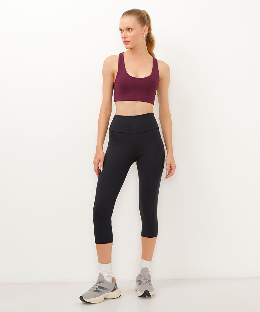 calça legging com bolso esportiva ace preta