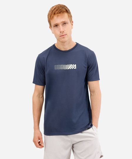 camiseta masculina esportiva ace manga curta azul G