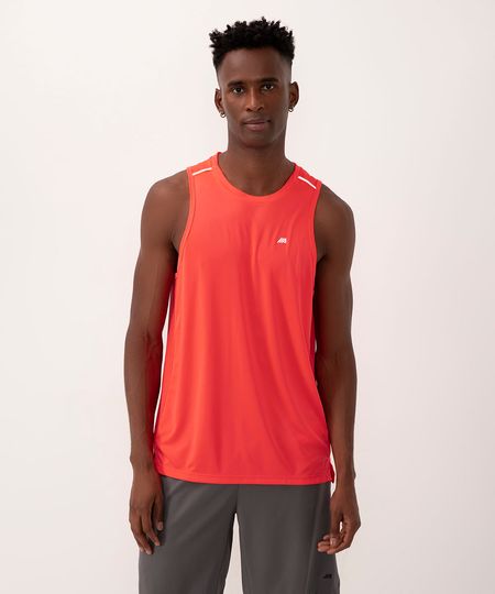 regata masculina esportiva ace com reflexivo laranja P