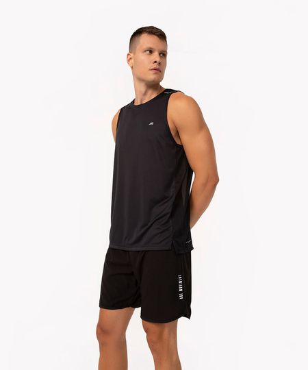 regata masculina esportiva ace com reflexivo preta P