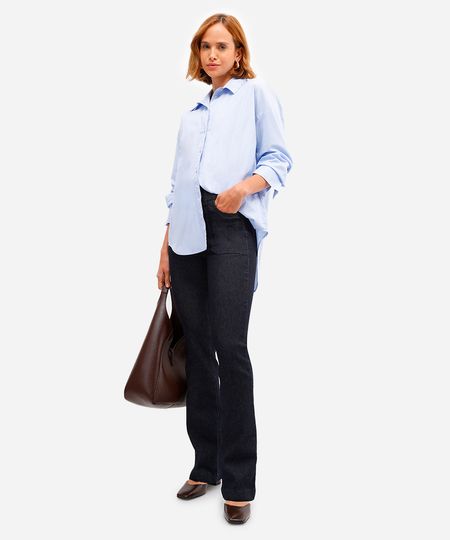 calça boot cut feminina jeans sawary azul 36 calça boot cut feminina jeans sawary azul 36