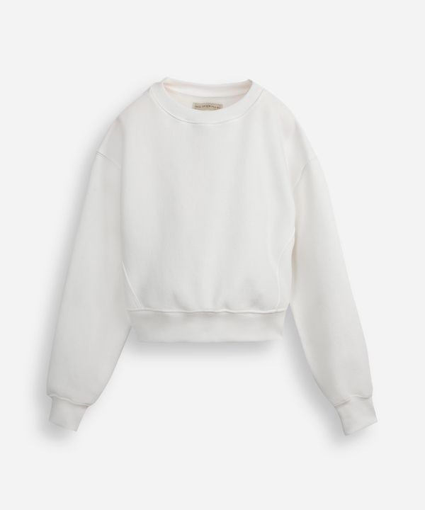 blusão juvenil de moletom felpado com recortes off white 12