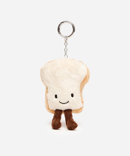 chaveiro bag charm pãozinho bege UNICO chaveiro bag charm pãozinho bege UNICO
