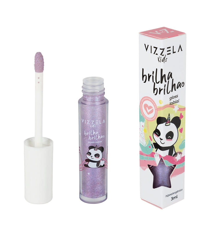 gloss vizzela infantil brilha brilha aurora 3ml