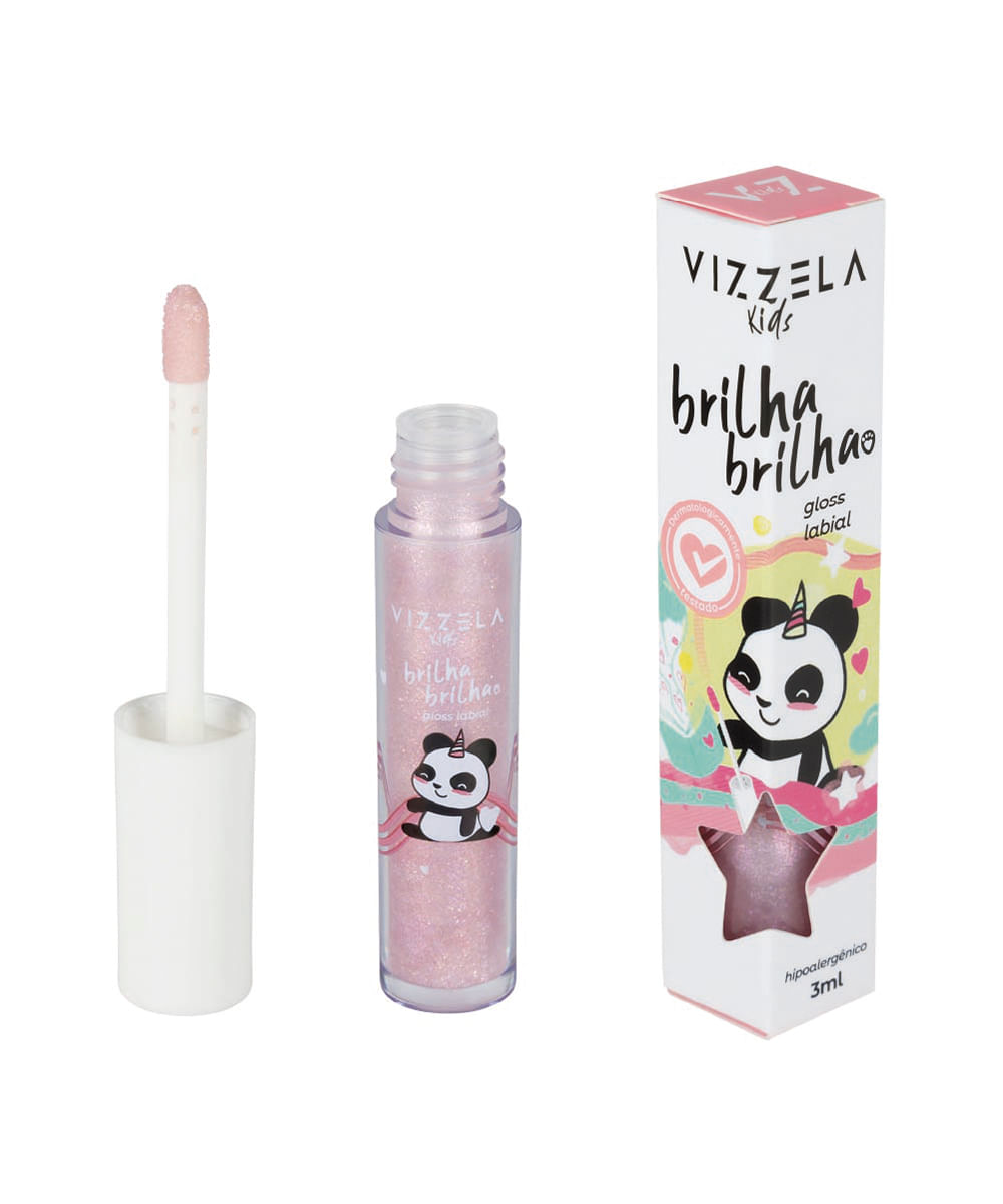 gloss vizzela infantil brilha brilha estrelinha 3ml