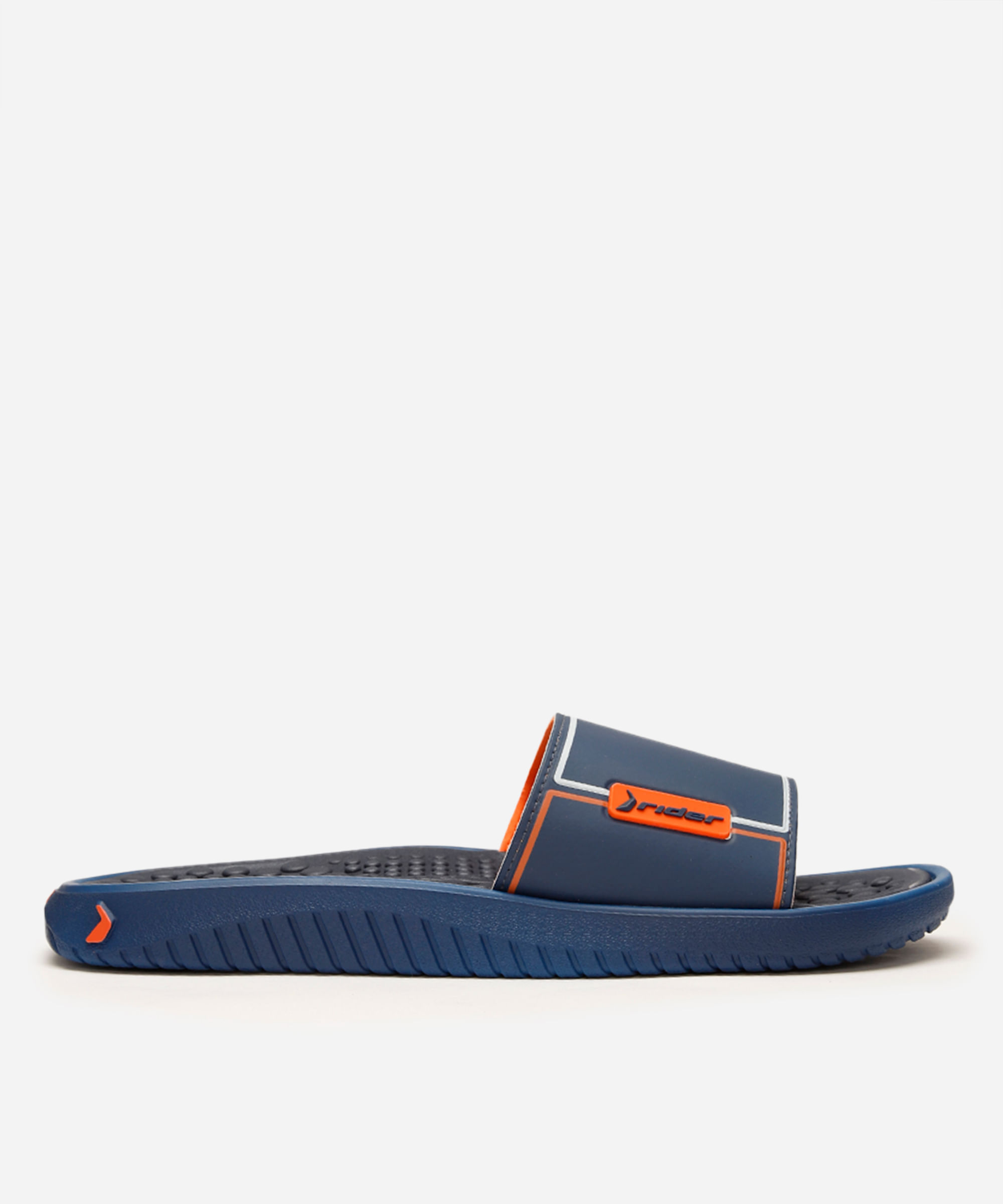 chinelo slim slide rider - azul escuro