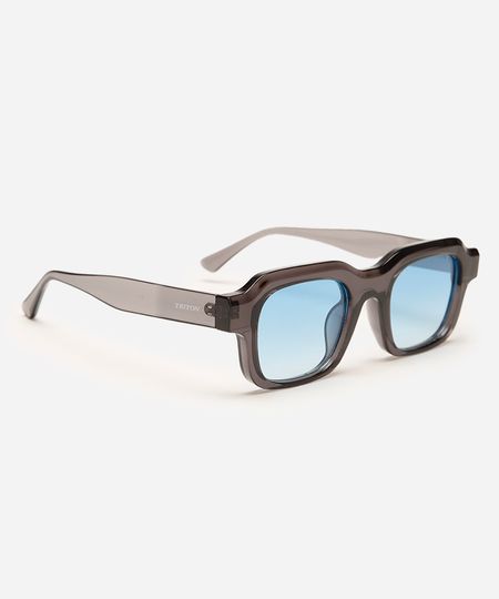 óculos de sol quadrado triton cinza UNICO