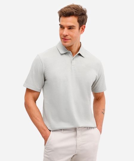 polo comfort masculina com algodão peruano verde M polo comfort masculina com algodão peruano verde M