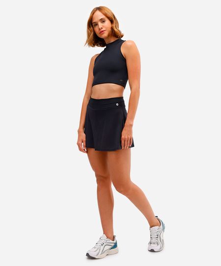 short saia feminino esportivo ace com bolso preto P