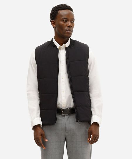 colete puffer masculino preto M