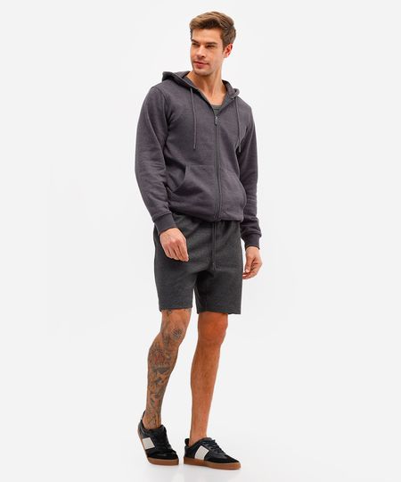 bermuda masculina básica cinza M