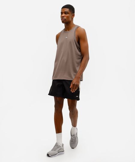 short masculino esportivo ace com recortes bege M